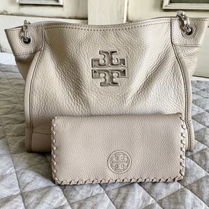Tory Burch leather purse and wallet set